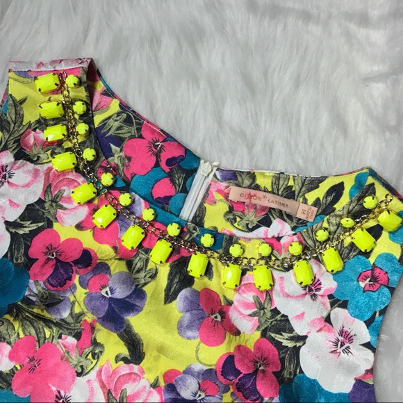 Gibson Latimer Floral Jewel Embellished Tunic - Picture 2 of 5